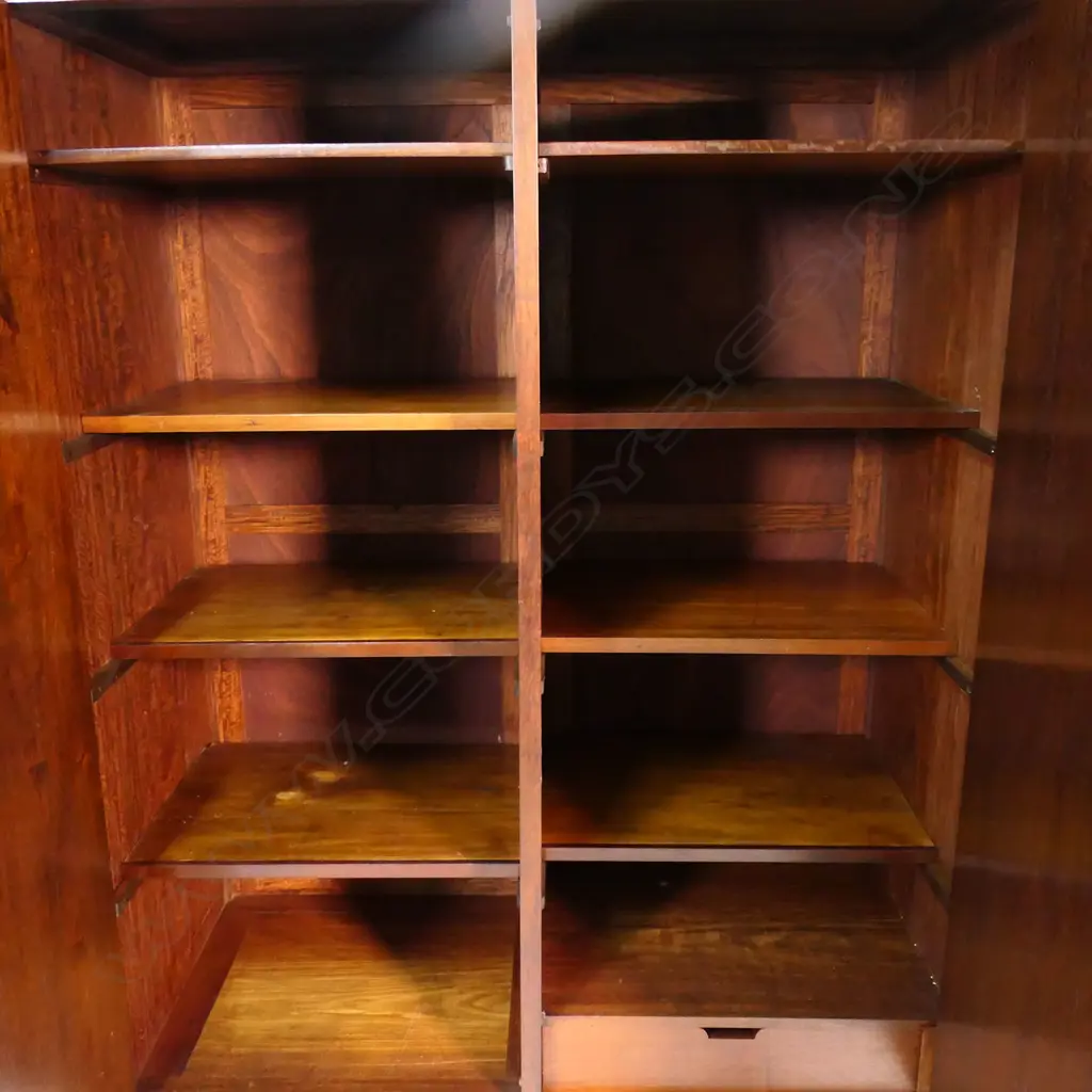 A Chinese Ming-style mahogany wardrobe, Image 1++